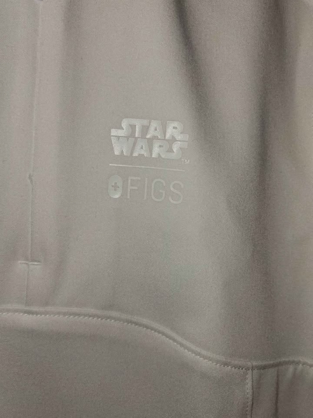 Star Wars x FIGS White Scrub Top
